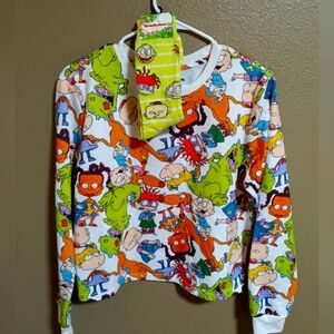 Nickelodeon X Love Tribe Juniors' Rugrats Printed Shirt Sz Med